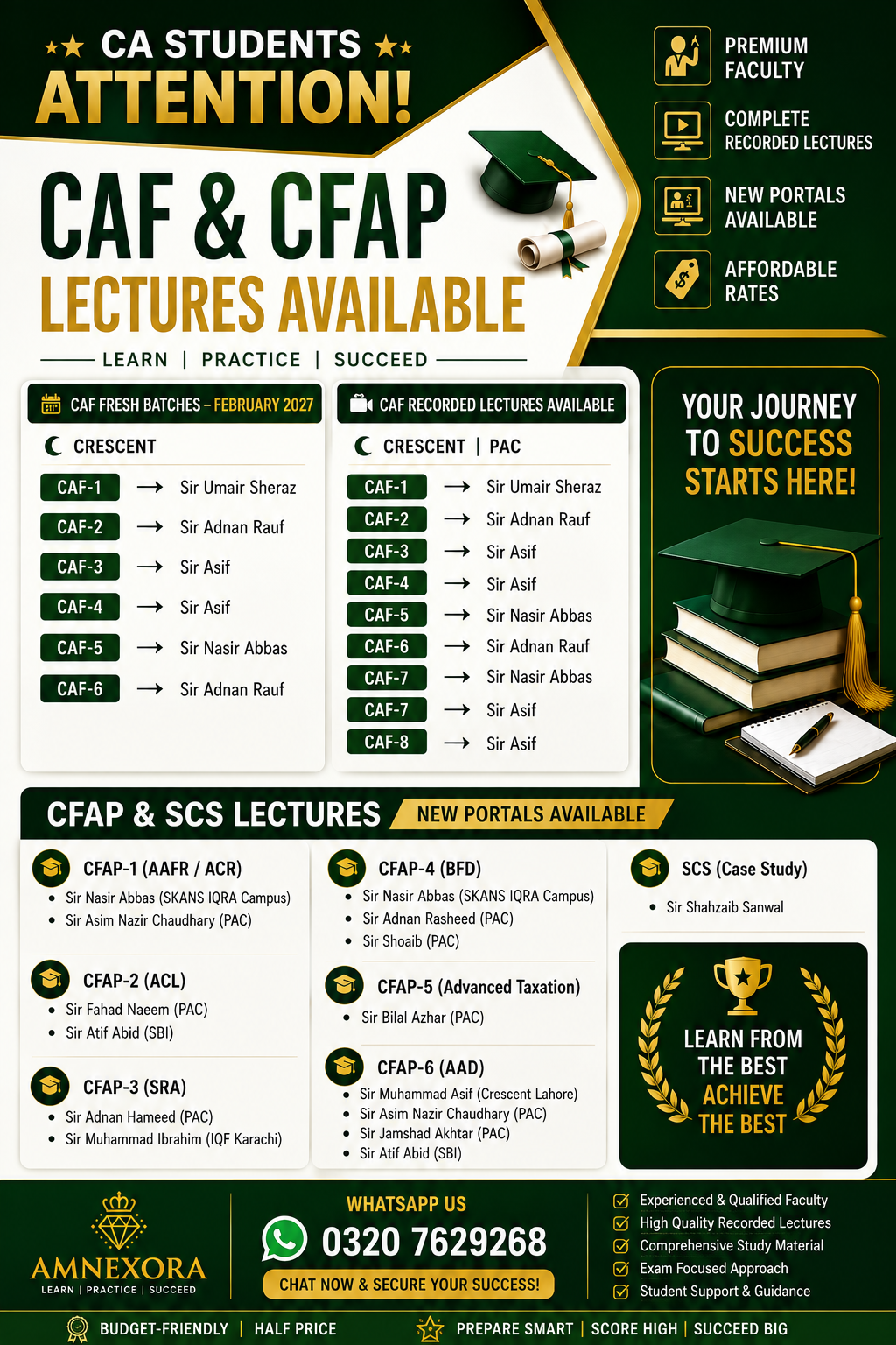 CAF-4 Lectures by Sir Asif