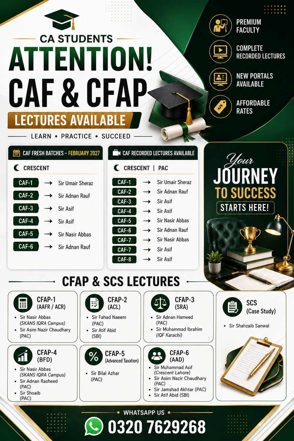 CAF-2 Lectures by Sir Adnan Rauf