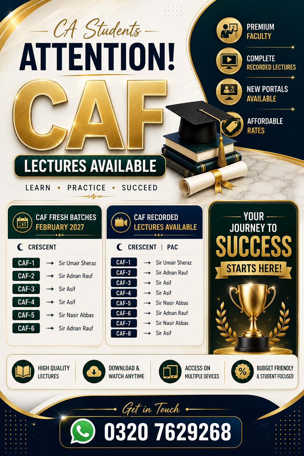 CAF-5 lectures by Sir Nasir Abbas